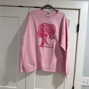 Jerzees Light Pink Women's Crew Neck Sweater